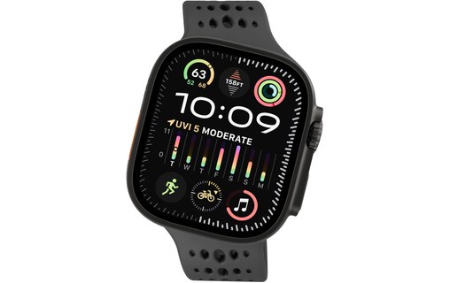 Bracelet Sport pour Apple Watch 46 mm - Decoded Ares O Watch Band - Noir
