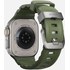 Bracelet Sport pour Apple Watch 46 mm - Nomad Rocky Point Vert - Titane Naturel