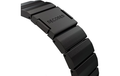 Bracelet Titane pour Apple Watch Ultra - Decoded Traction Band - Titane Noir