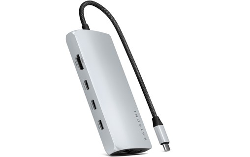 Station d'accueil - Satechi Multiport USB-C 8K avec Ethernet - Argent