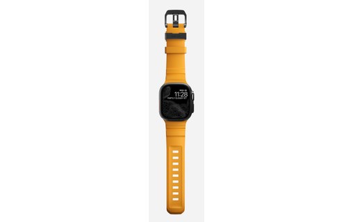Bracelet Sport pour Apple Watch 46 mm - Nomad Rocky Point Sol - Titane Noir