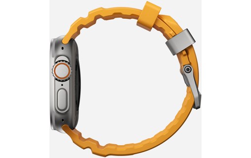Bracelet Sport pour Apple Watch 46 mm - Nomad Rocky Point Sol - Titane Naturel