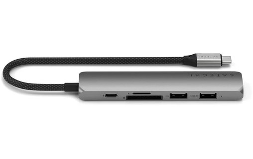Station d'accueil - Satechi 6-en-1 Slim Adapter - Gris