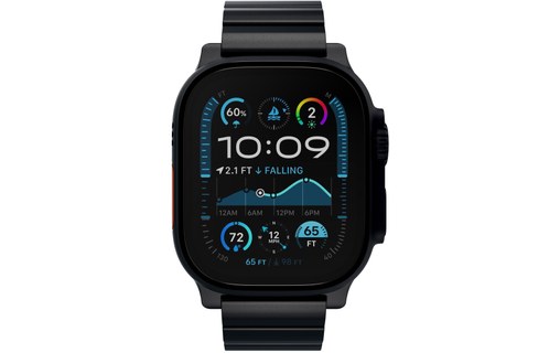 Bracelet Titane pour Apple Watch Ultra - Decoded Traction Band - Titane Noir