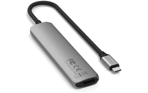 Station d'accueil - Satechi 6-en-1 Slim Adapter - Gris