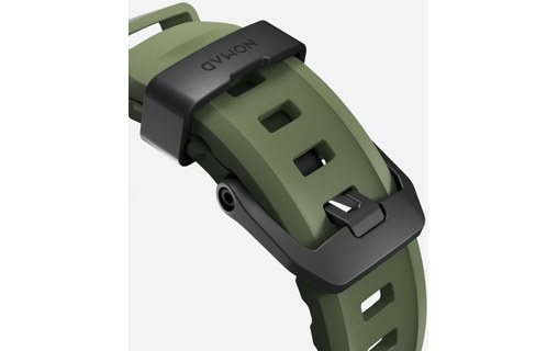 Bracelet Sport pour Apple Watch 46 mm - Nomad Rocky Point Vert - Titane Noir