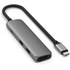 Dock USB-C 4 ports - Satechi 4-in-1 Adapter - Gris Sidéral - HDMI 4K + USB
