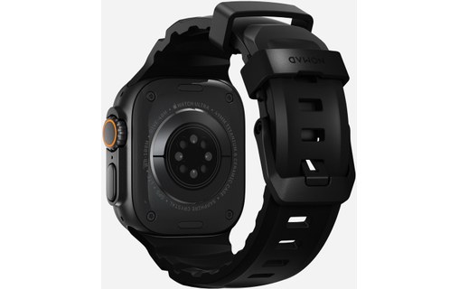 Bracelet Sport pour Apple Watch 46 mm - Nomad Rocky Point Noir - Titane Noir