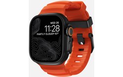 Bracelet Sport pour Apple Watch 46 mm - Nomad Rocky Point Magma - Titane Noir