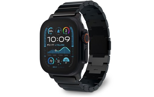 Bracelet Titane pour Apple Watch Ultra - Decoded Traction Band - Titane Noir