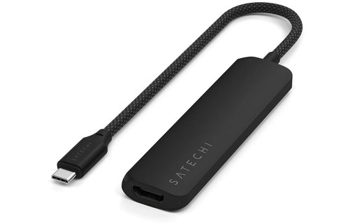 Dock USB-C 4 ports - Satechi 4-in-1 Adapter - Noir - HDMI 4K + USB