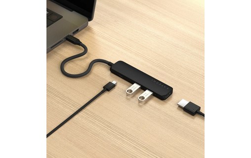 Dock USB-C 4 ports - Satechi 4-in-1 Adapter - Noir - HDMI 4K + USB