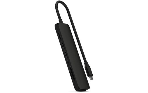 Dock USB-C 7 ports - Satechi 7-en-1 Adapter - Noir - HDMI 4K + RJ45