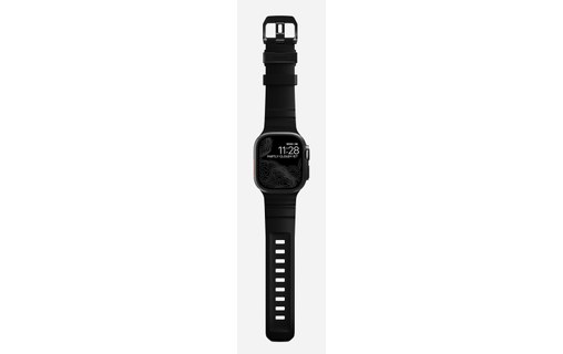 Bracelet Sport pour Apple Watch 46 mm - Nomad Rocky Point Noir - Titane Noir