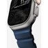 Bracelet Sport pour Apple Watch 46 mm - Nomad Rocky Point Bleu - Titane Naturel