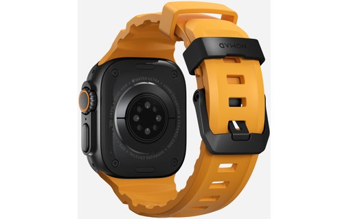 Bracelet Sport pour Apple Watch 46 mm - Nomad Rocky Point Sol - Titane Noir