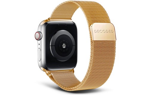 Bracelet Milanais pour Apple Watch 42 mm - Decoded Traction Strap - Or