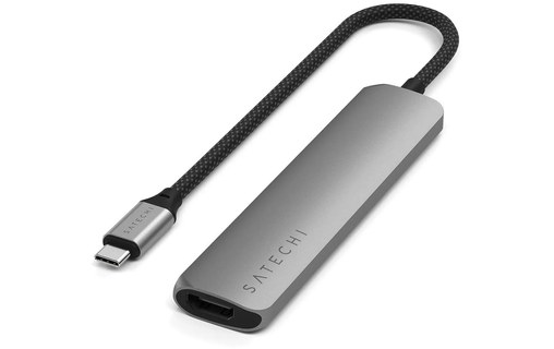 Station d'accueil - Satechi 6-en-1 Slim Adapter - Gris