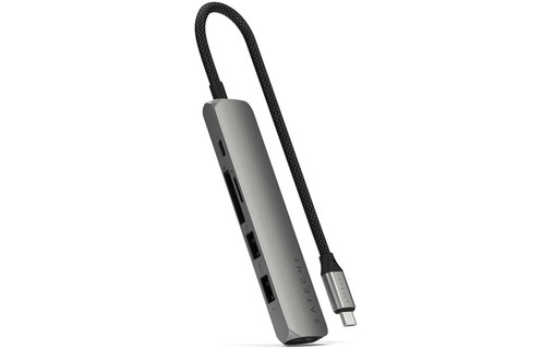 Station d'accueil - Satechi 6-en-1 Slim Adapter - Gris