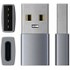 Satechi ST-TAUCM changeur de genre de câble USB-A USB-C Gris