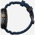Bracelet Sport pour Apple Watch 46 mm - Nomad Rocky Point Bleu - Titane Noir