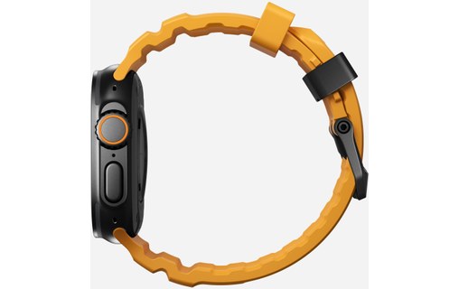 Bracelet Sport pour Apple Watch 46 mm - Nomad Rocky Point Sol - Titane Noir