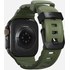 Bracelet Sport pour Apple Watch 46 mm - Nomad Rocky Point Vert - Titane Noir