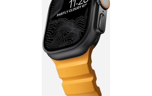 Bracelet Sport pour Apple Watch 46 mm - Nomad Rocky Point Sol - Titane Noir