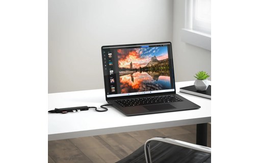 Dock USB-C 7 ports - Satechi 7-en-1 Adapter - Noir - HDMI 4K + RJ45