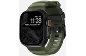 Bracelet Sport pour Apple Watch 46 mm - Nomad Rocky Point Vert - Titane Noir