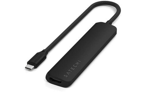 Station d'accueil - Satechi 6-en-1 Slim Adapter - Noir