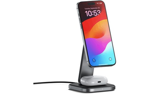 Chargeur MagSafe pour iPhone USB-C 15 W - Satechi 2-en-1 Pliable