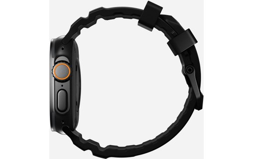 Bracelet Sport pour Apple Watch 46 mm - Nomad Rocky Point Noir - Titane Noir