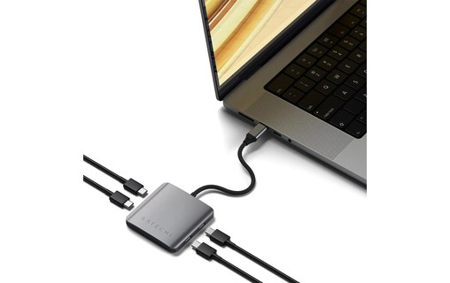 Hub Satechi 4 Ports USB-C avec Power Delivery