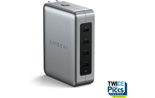 Chargeur USB-C 145 W - Satechi Travel - Argent