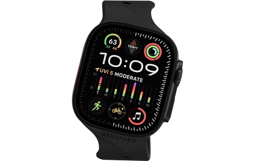 Bracelet Sport pour Apple Watch 42 mm - Decoded Ares Splice - Noir