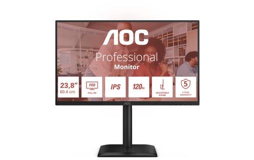 Écran 23,8" AOC 24E4U - 120 Hz
