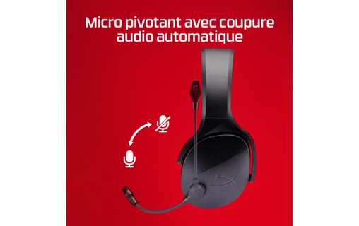 Casque gaming sans fil HyperX Cloud Jet, Noir - Bluetooth