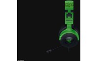 Casque gaming Razer Kraken V4 X Minecraft Edition Noir, Vert