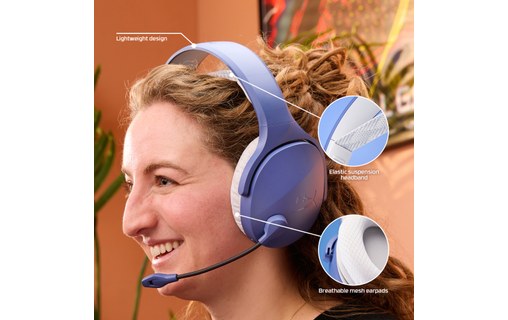 Casque gaming sans fil HyperX Cloud Jet, Bleu - Bluetooth