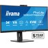 Écran Incurvé 34" iiyama ProLite XCB3497WQSNPH-B1 - 120 Hz USB-C