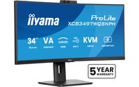 Écran Incurvé 34" iiyama ProLite XCB3497WQSNPH-B1 - 120 Hz USB-C