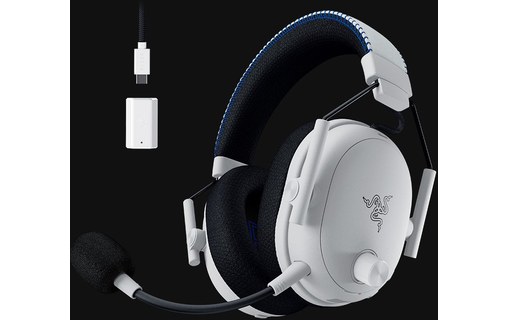 Casque gaming sans fil Razer BlackShark V3 Pro pour PlayStation, Blanc