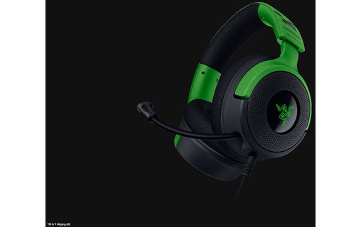 Casque gaming Razer Kraken V4 X Minecraft Edition Noir, Vert