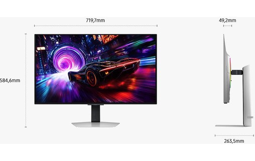 Écran Gaming 32" Samsung Odyssey G8 G81SF - 4K OLED 240 Hz