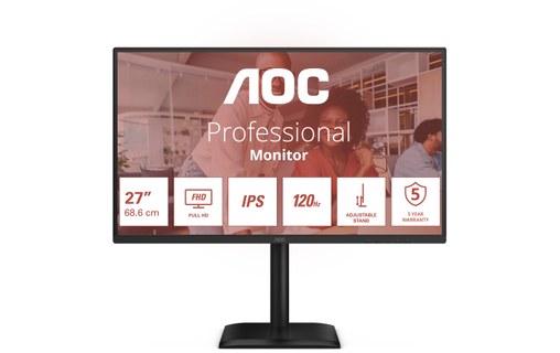 Écran 27" AOC 27E4U - 120 Hz