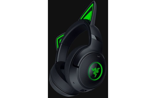 Casque gaming sans fil Razer Kraken Kitty V2, Noir - Bluetooth