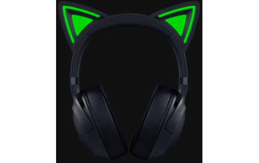 Casque gaming sans fil Razer Kraken Kitty V2, Noir - Bluetooth