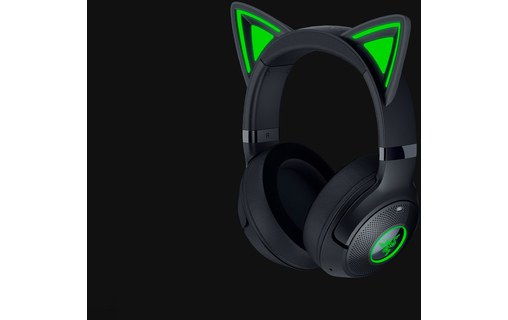 Casque gaming sans fil Razer Kraken Kitty V2, Noir - Bluetooth