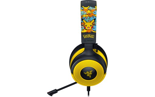 Casque gaming Razer Kraken V4 X Pokémon Edition Noir, Jaune